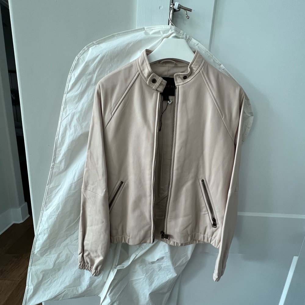 Coach leather comber jacket size medium